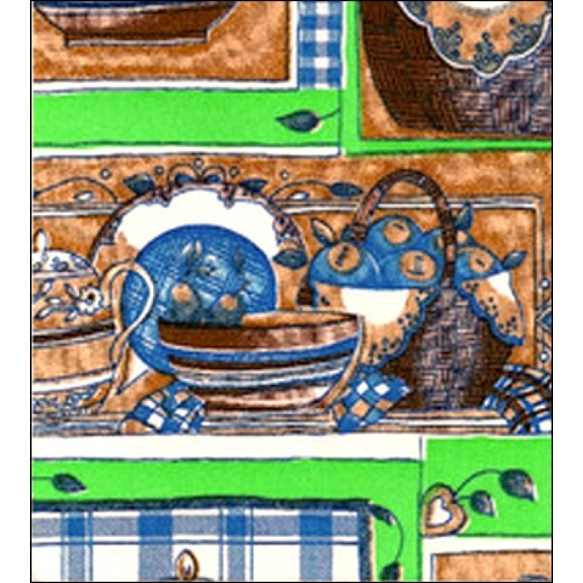 oilcloth by the yard kitchen blue and lime green oilcloth swatch