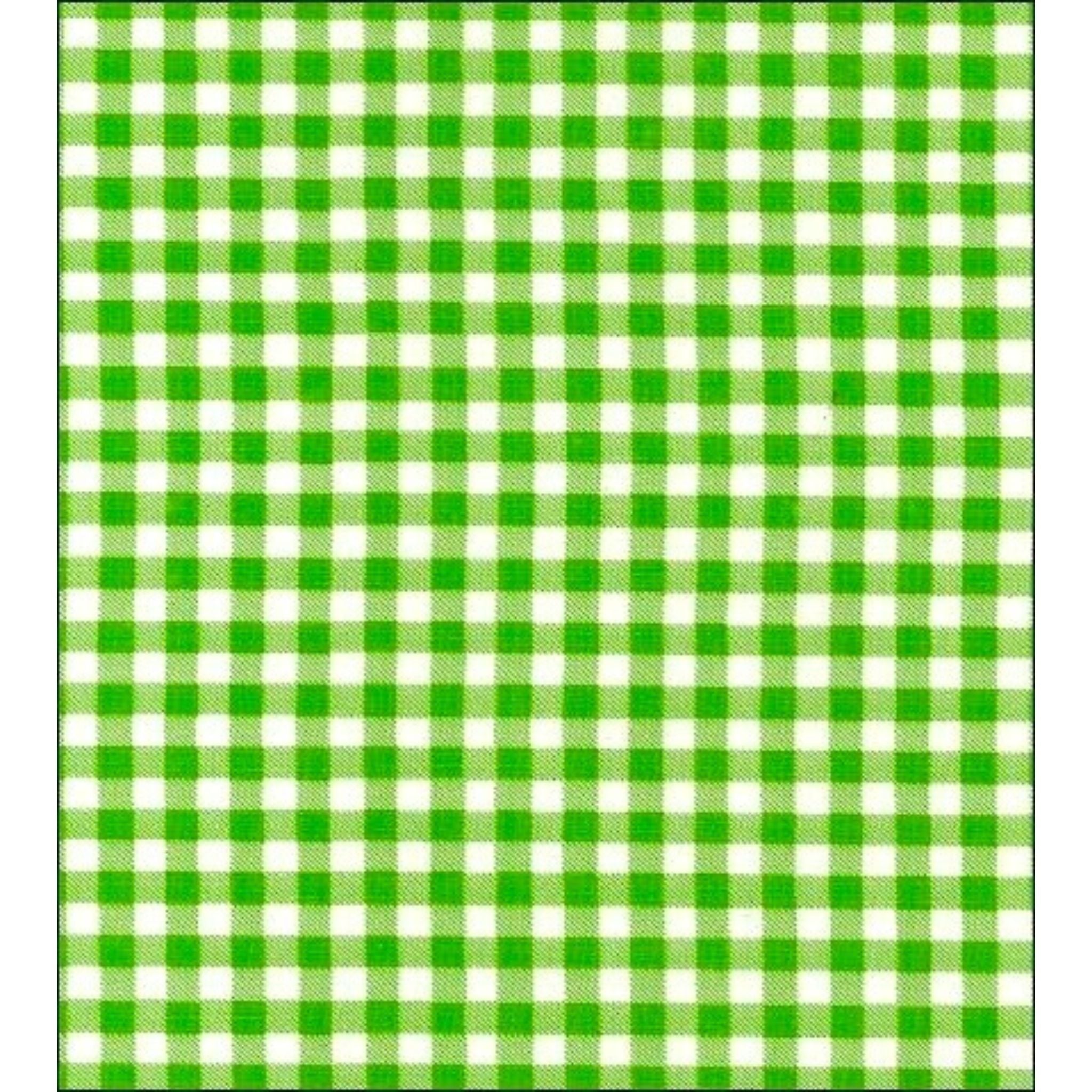 gingham lime green oilcloth swatch