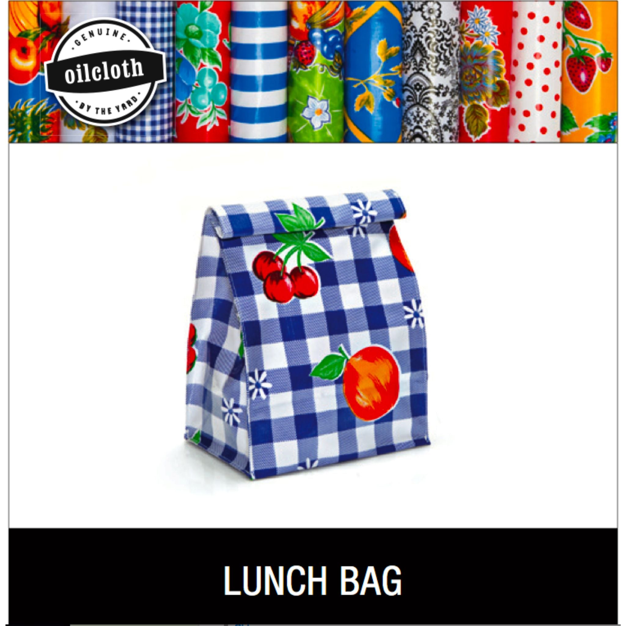Oilcloth Fabric DIY Lunch Bag Kit