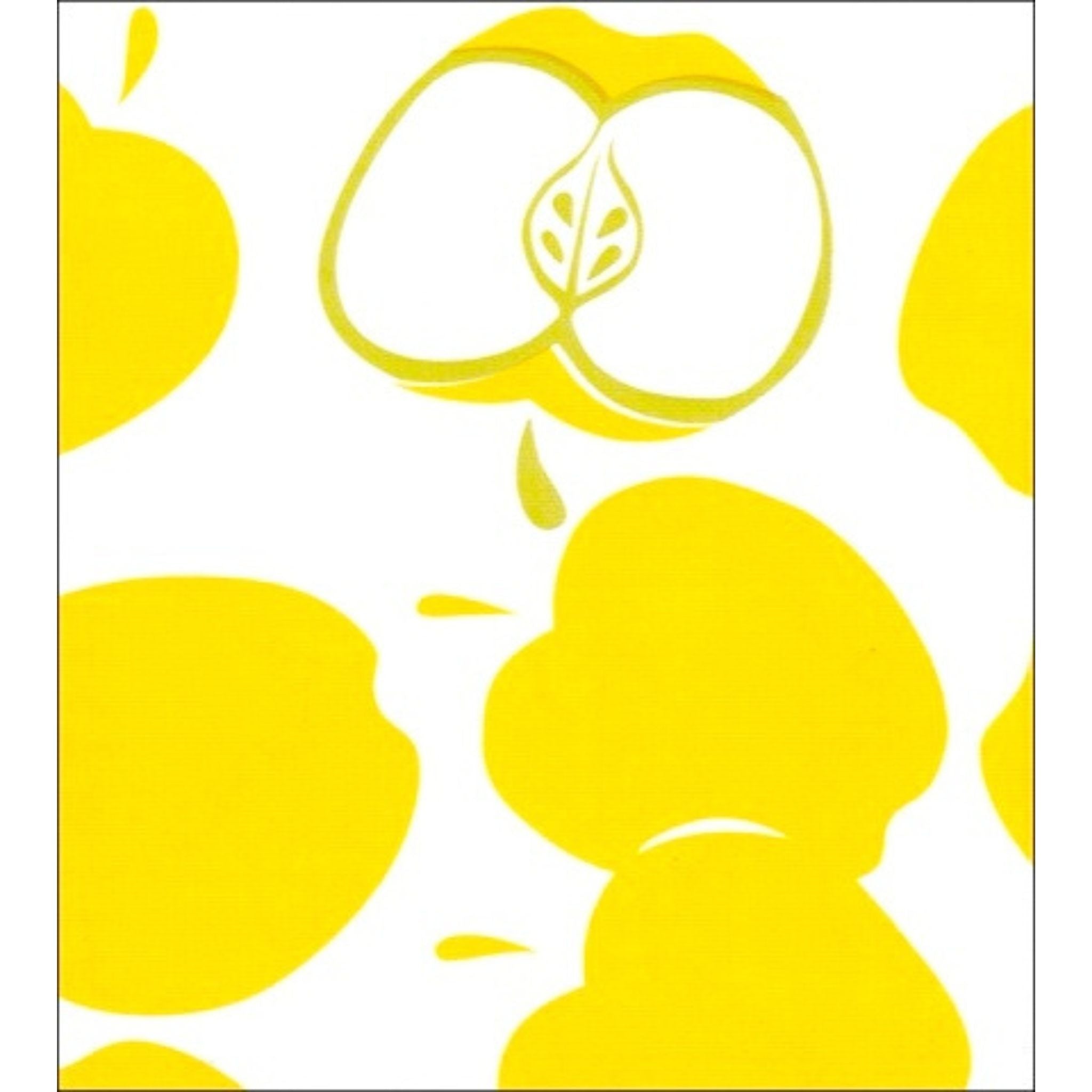Mod Apple Yellow Oilcloth Fabric