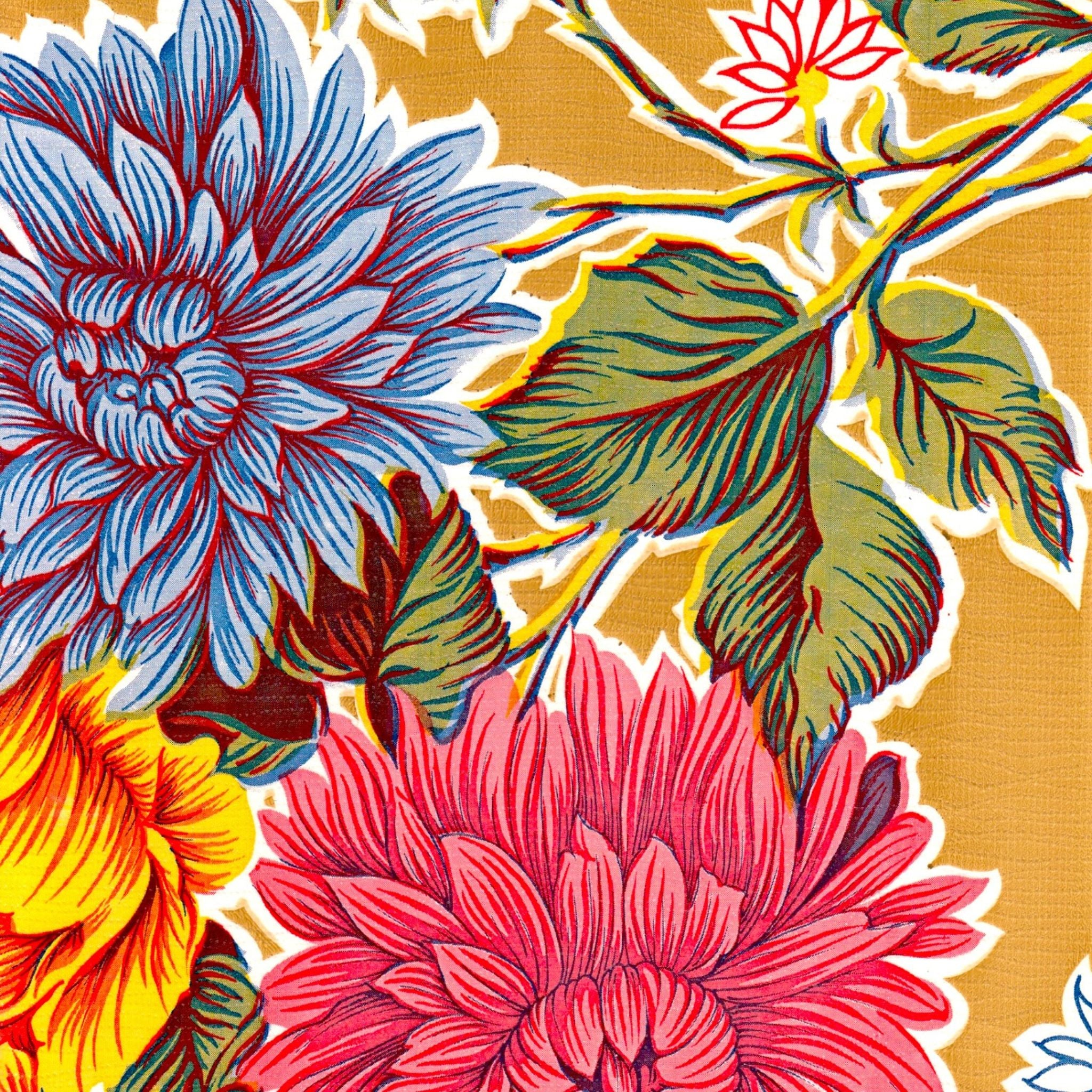 mum tan oilcloth swatch