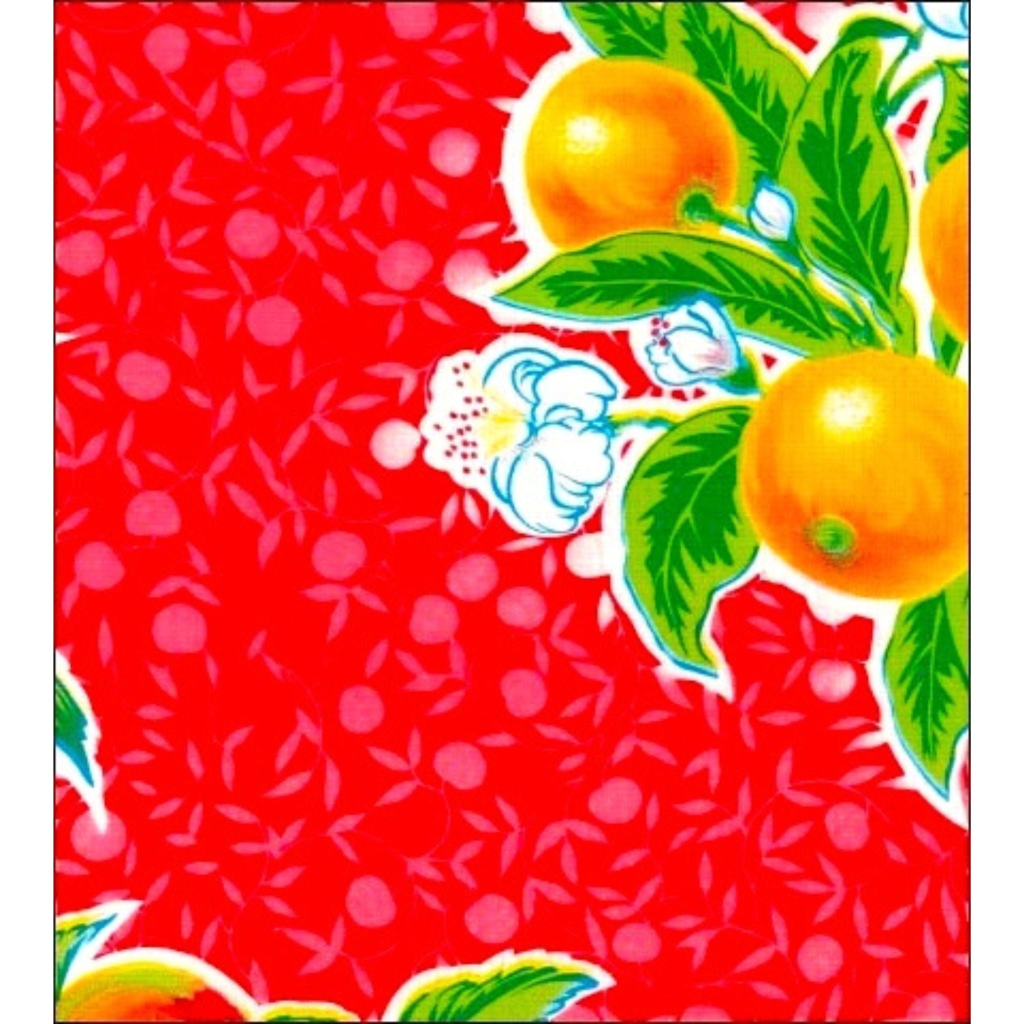 plum red oilcloth swatch