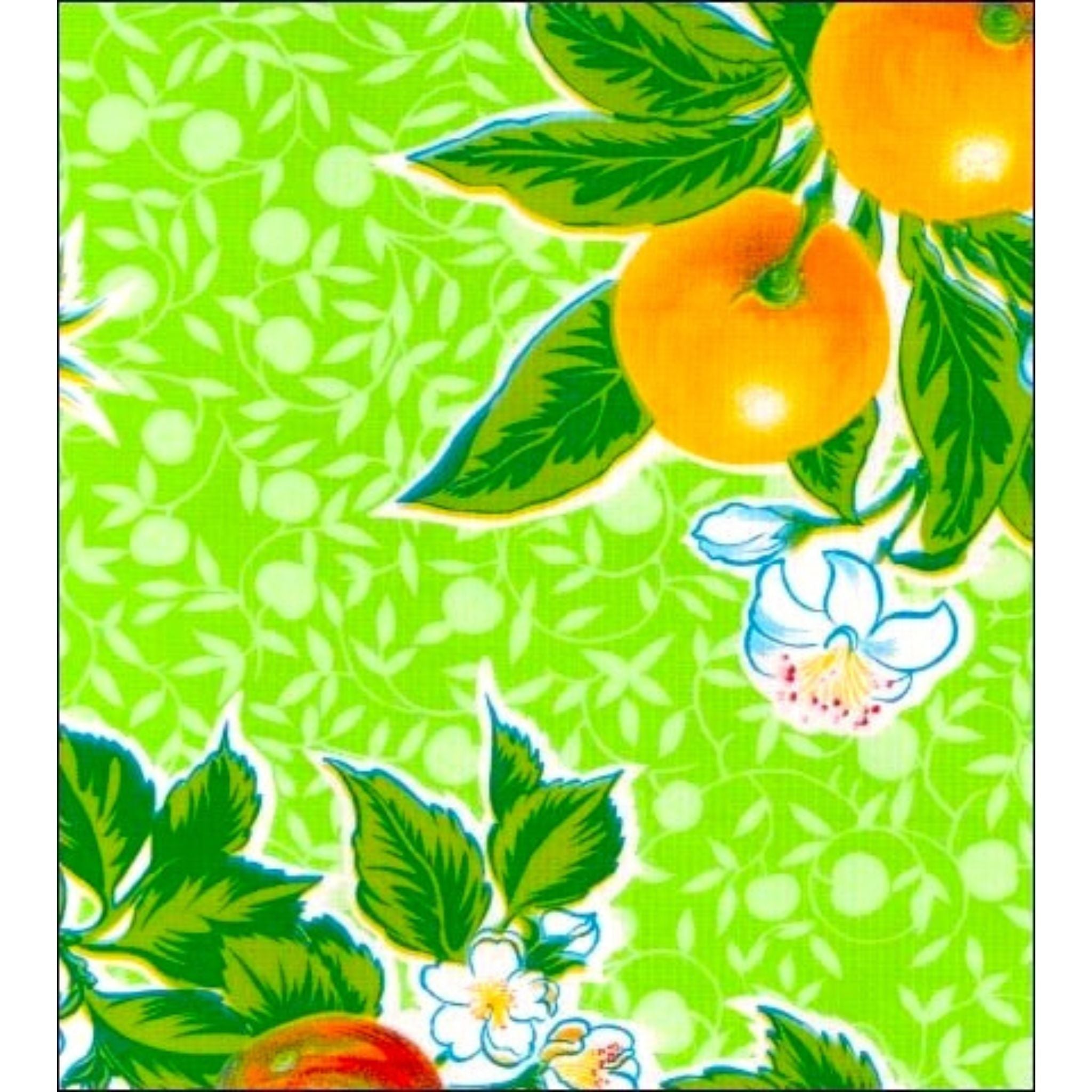 plum lime oilcloth swatch