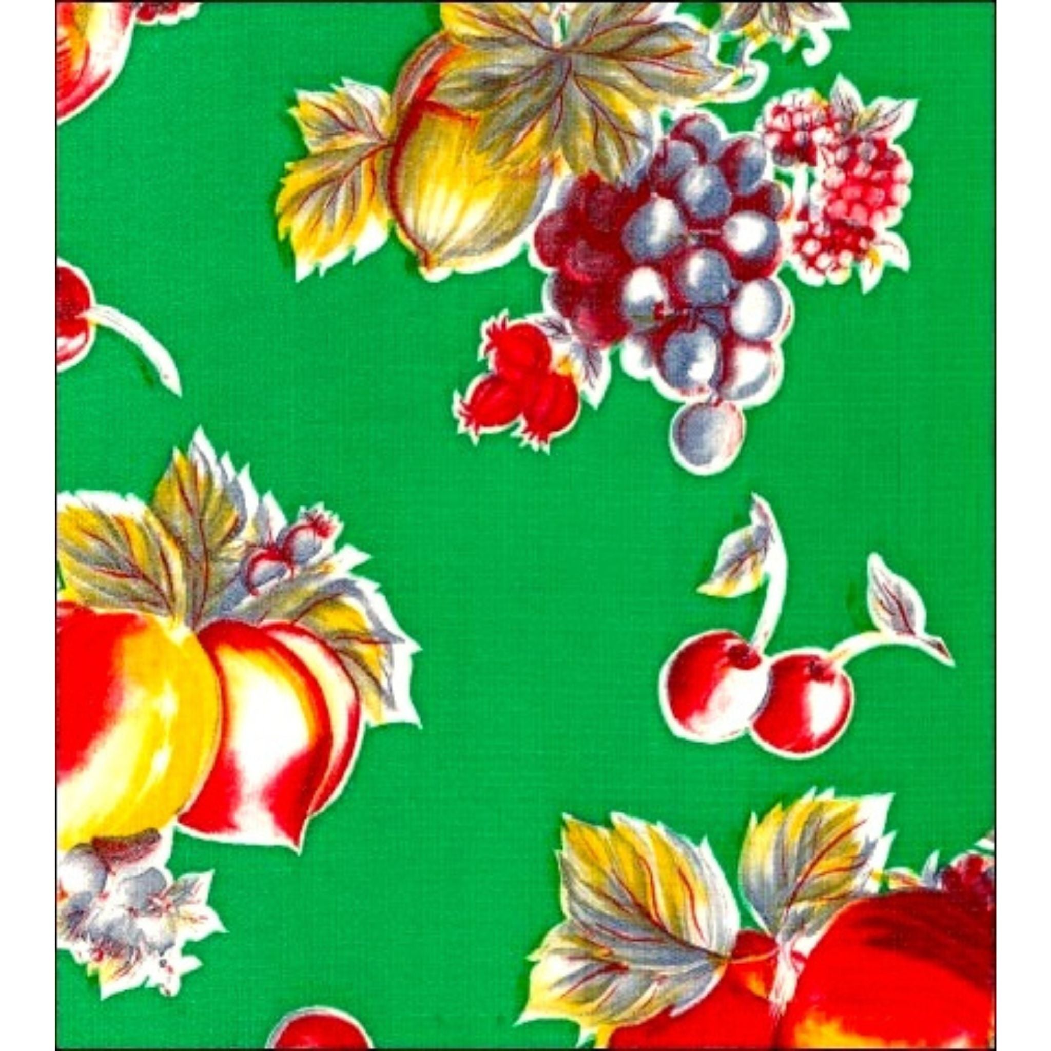retro green oilcloth swatch