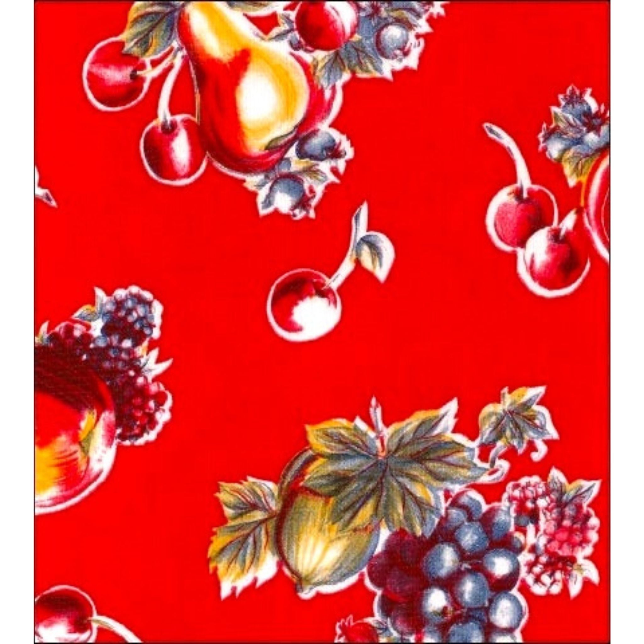 retro red oilcloth swatch