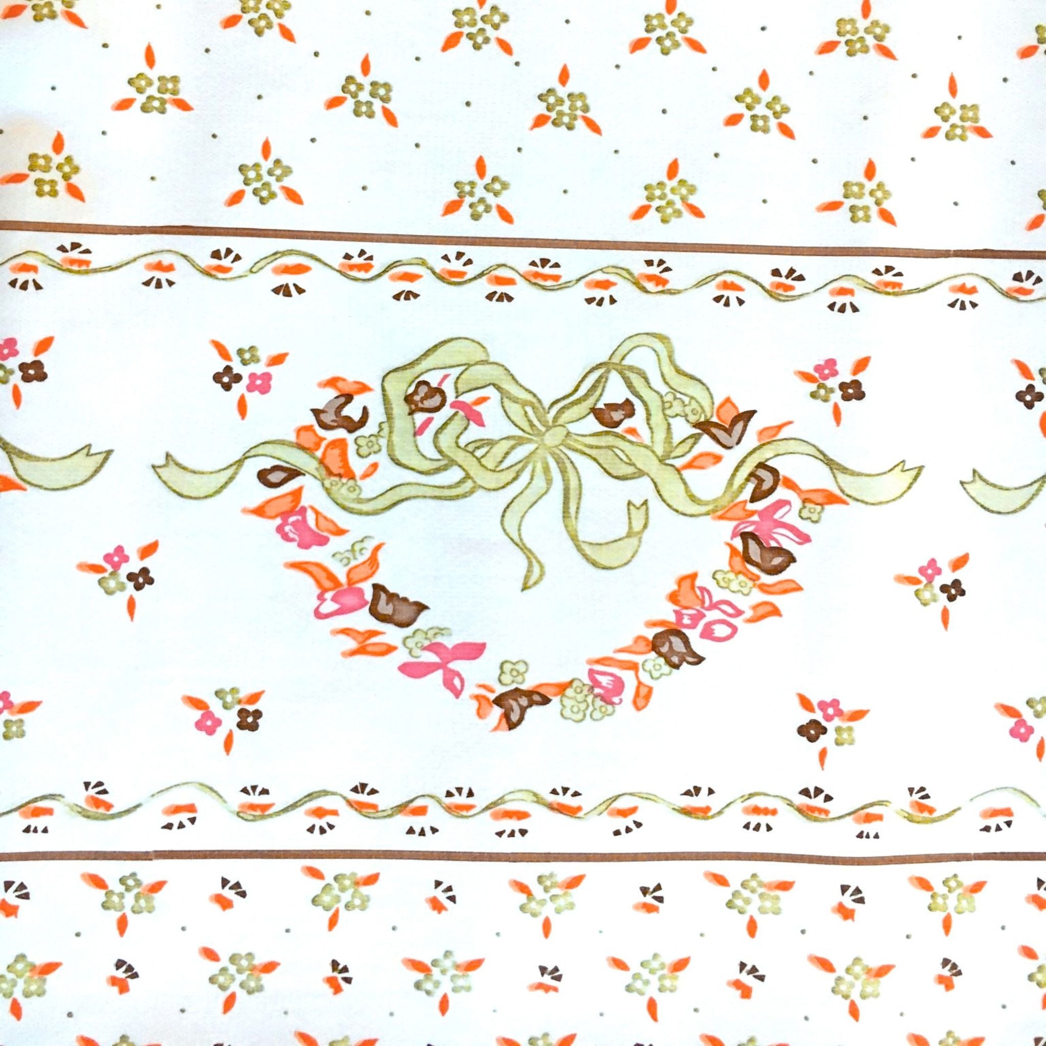 oilcloth by the yard ribbons and flowers gold oilcloth swatch