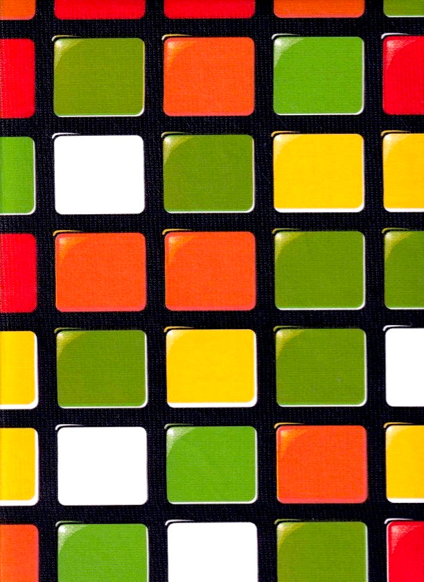 Rubix Green Oilcloth Fabric