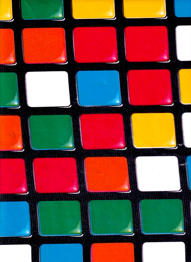 Rubix Red Oilcloth Fabric