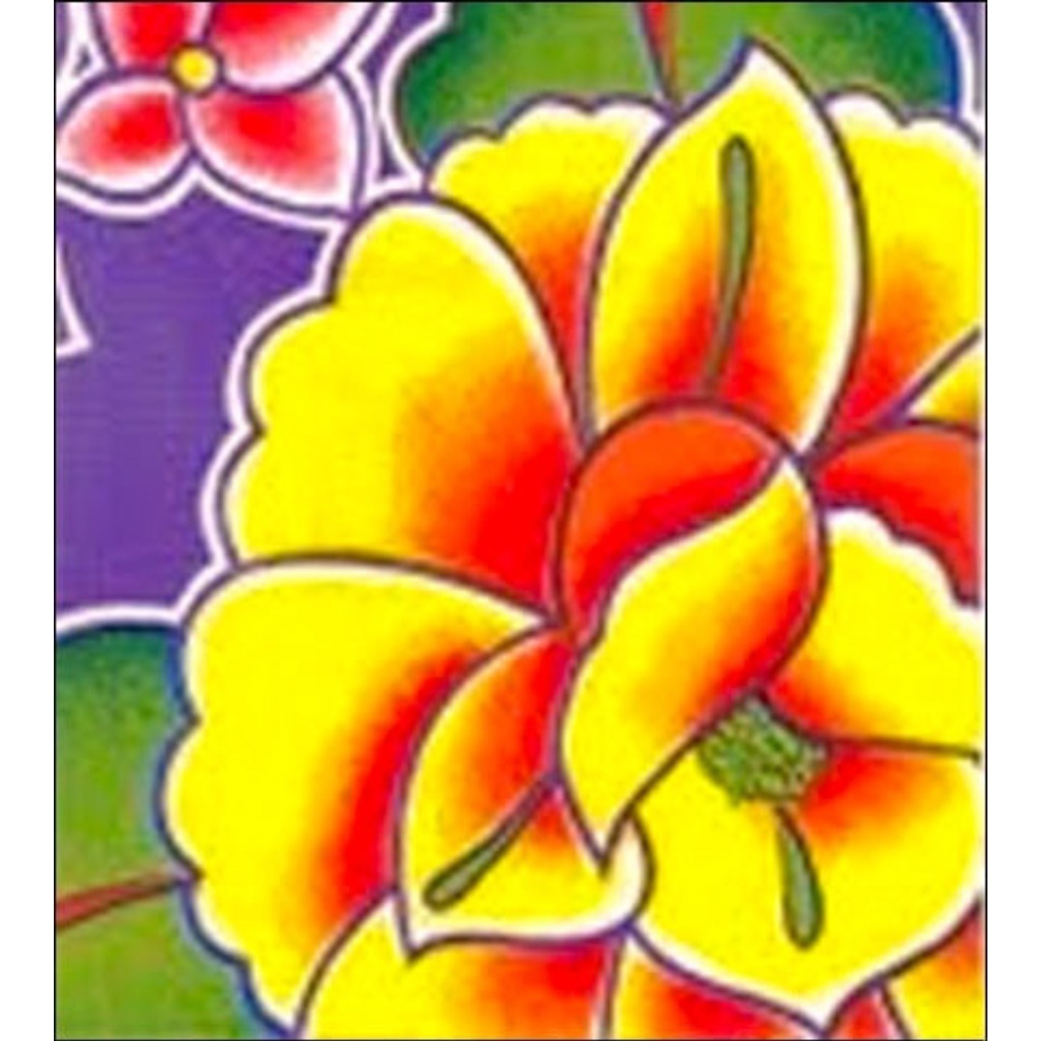 sage's garden purple oilcloth swatch