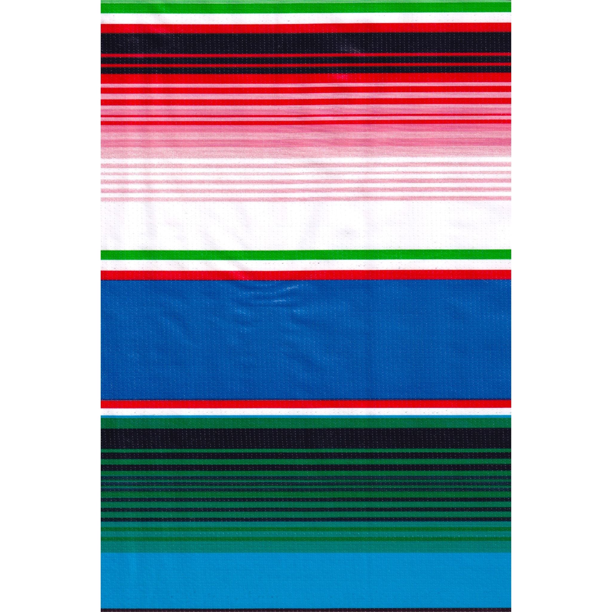 serape navy blue oilcloth swatch