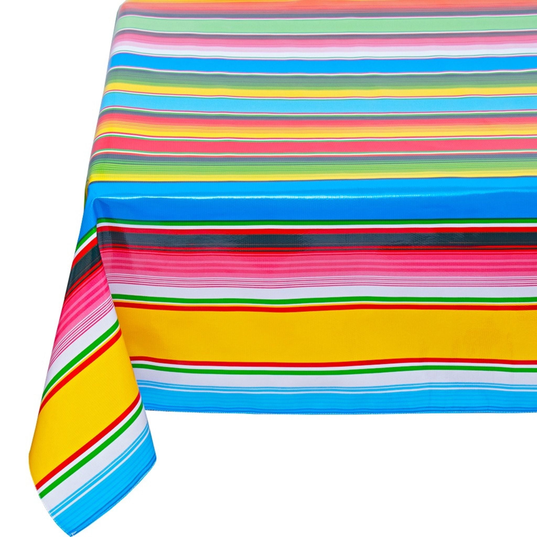 oilcloth by the yard serape light blue oilcloth tablecloth with a simple hem