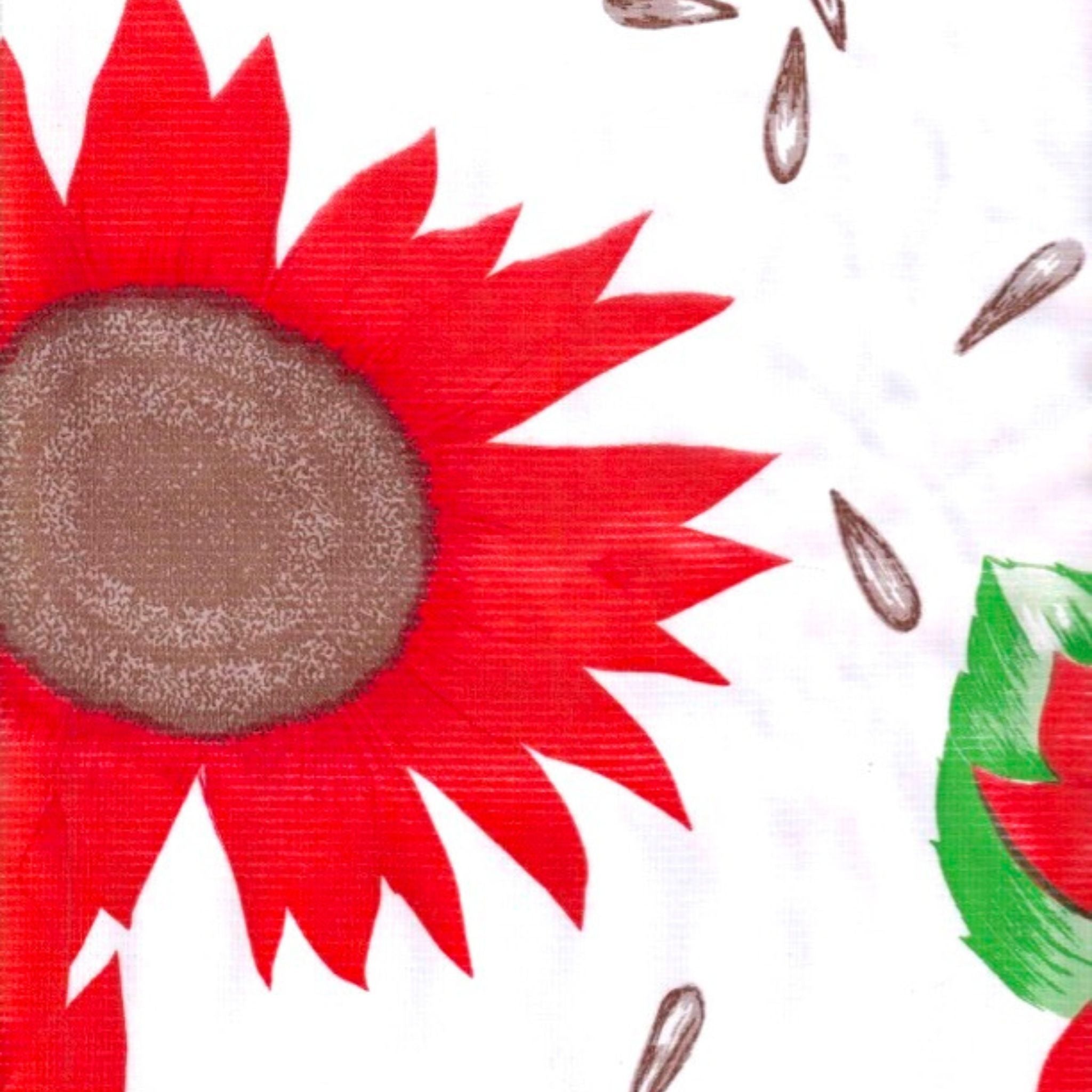 oilcloth by the yard sunflower red oilcloth swatch
