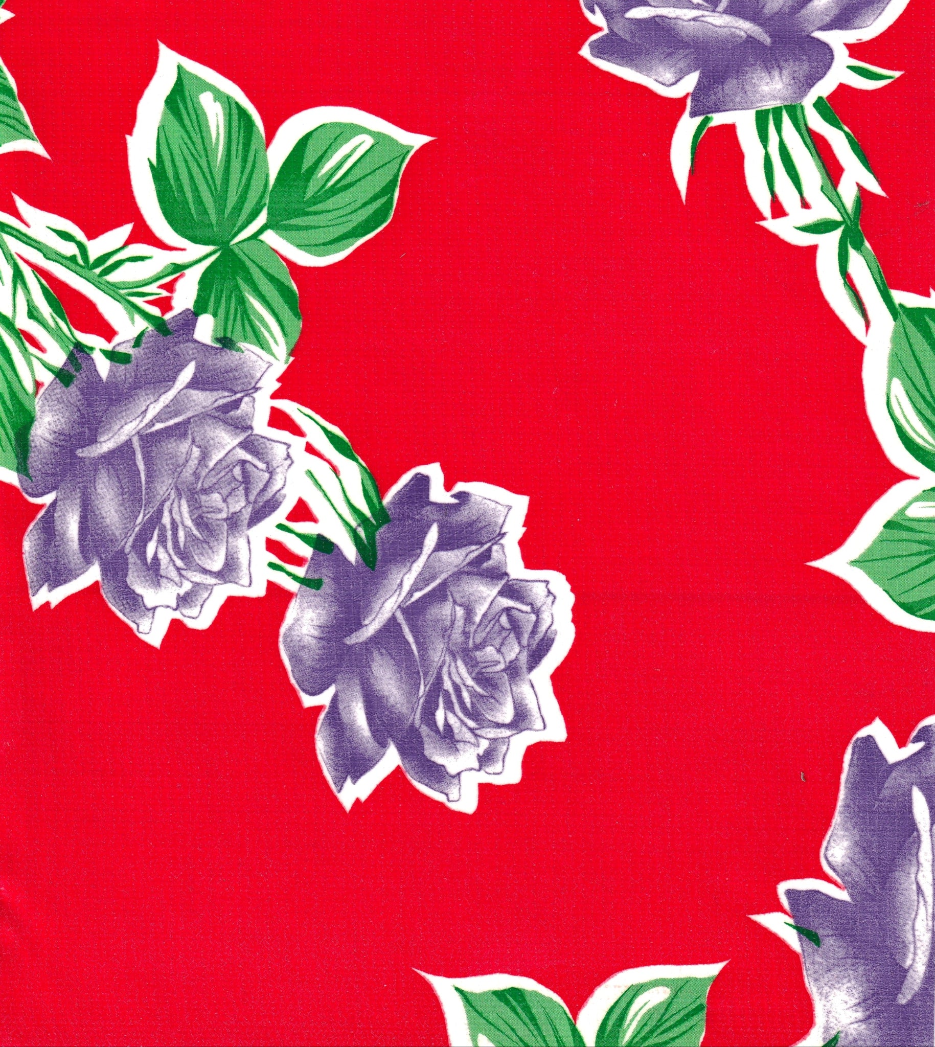 oilcloth by the yard vintage rose red swatch
