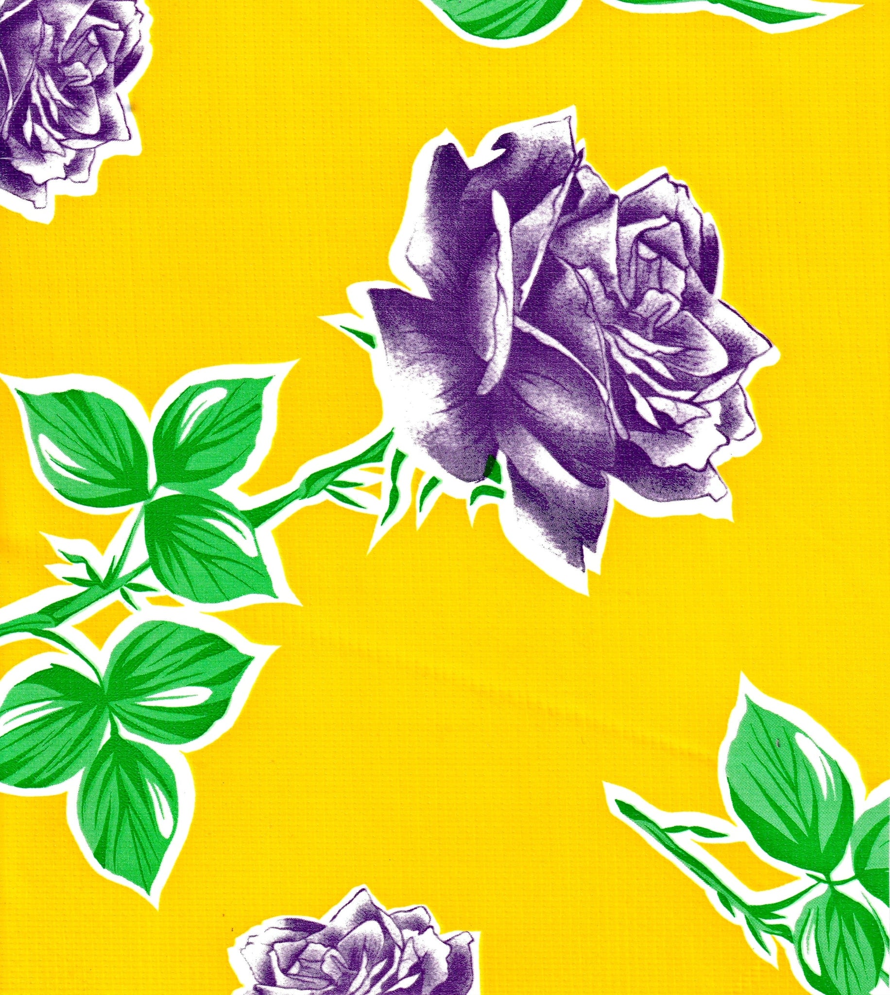 oilcloth by the yard vintage rose yellow swatch 
