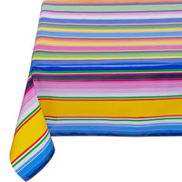 Oilcloth By The Yard Serape in Navy tablecloth