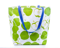Freckled Sage Oilcloth Market Bag Mod Apple Green