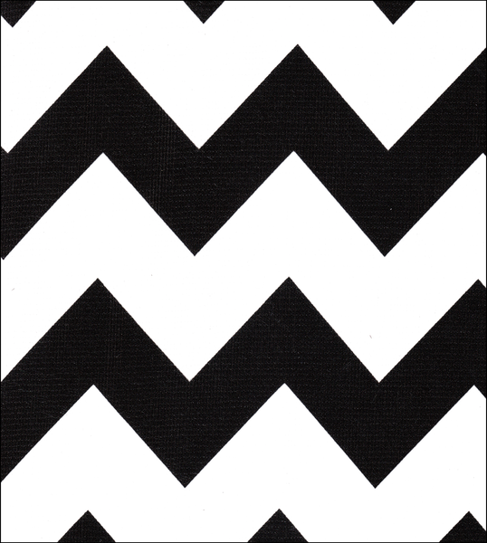 Black and white Chevron oilcloth fabric