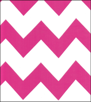 Chevron Pink and white oilcloth fabric