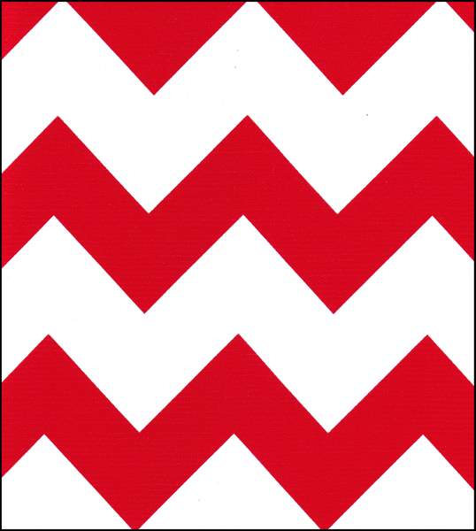 Red Chevron oilcloth