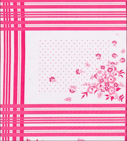 Cornflower Pink oilcloth swatch