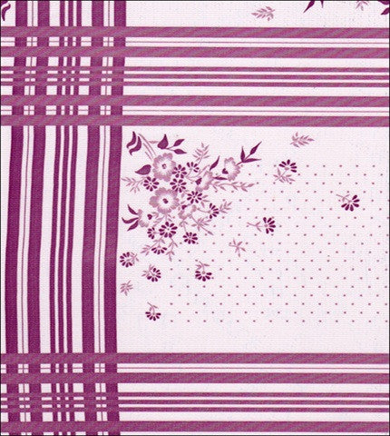 Cornflower Purple oilcloth swatch