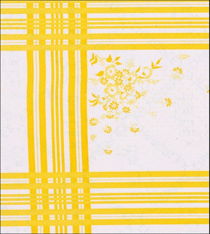 oilcloth by the yard cornflower yellow swatch