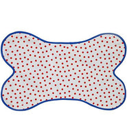 Freckled Sage Dot Mat in Dot Red