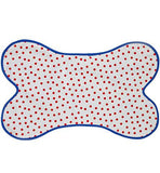Freckled Sage Dot Mat in Dot Red