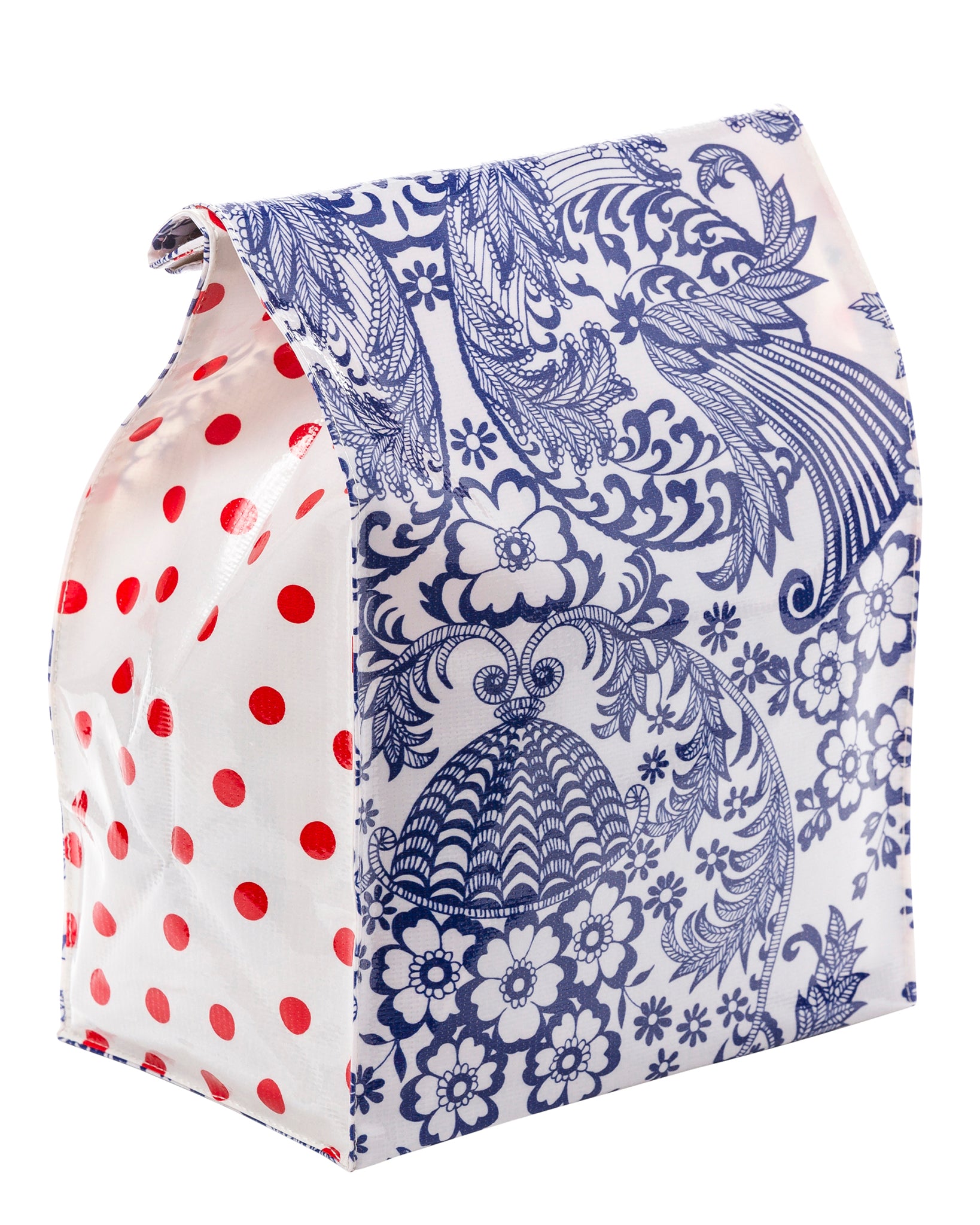 Freckled Sage lunch Bag Blue Toile