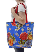 Freckled Sage Market Bag in Mum Blue