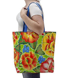 Freckled Sage market bag in Sage's Garden Lime