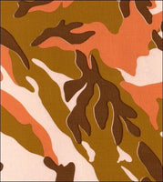 OilclothByTheYard.com Camo Sand fabric swatch