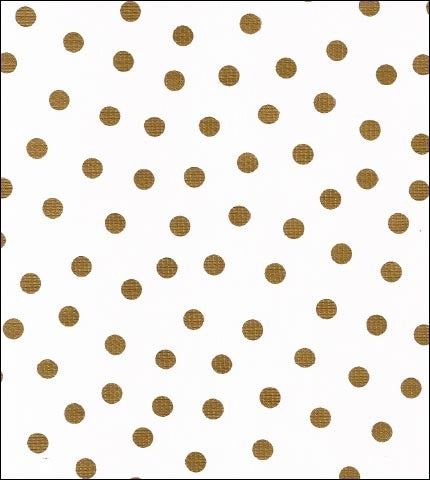 oilcloth by the yard dot gold swatch