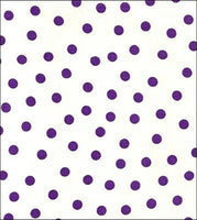 Dot Purple Oilcloth Fabric
