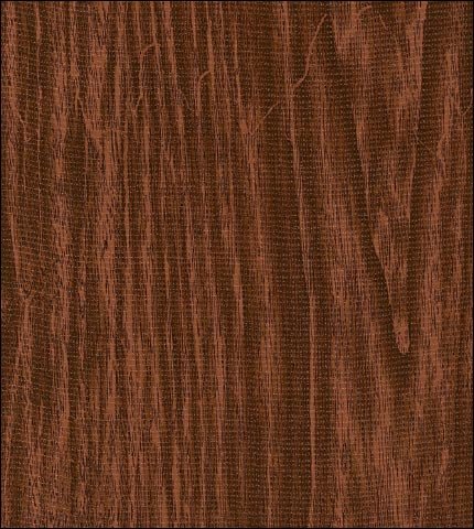 Faux Bois teak wood oilcloth fabric swatch