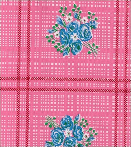  Bouquet Pink oilcloth swatch