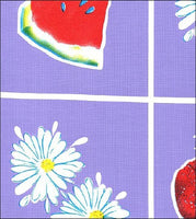 Fruits & Daisy on Purple oilcloth