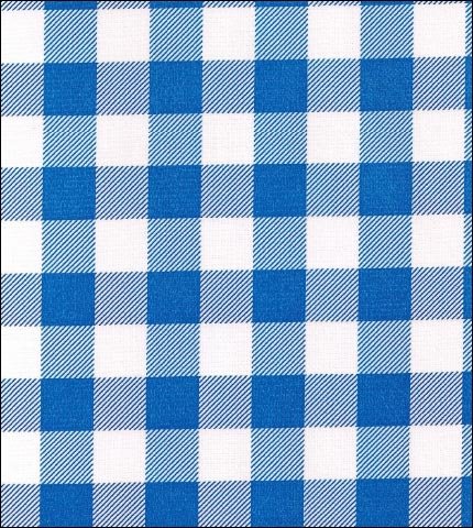 oilcloth by the yard large gingham blue swatch