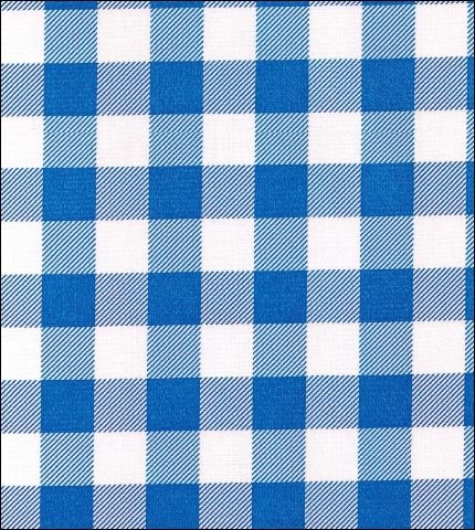  Blue Gingham Buffalo Check oilcloth