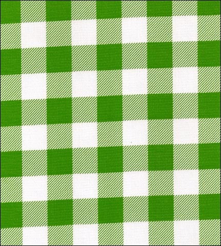 oilcloth by the yard large gingham lime green swatch