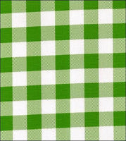 Gingham . Large Lime Oilcloth Fabric Roll