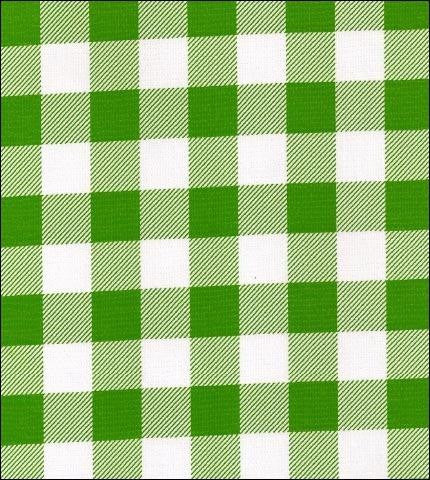 Gingham . Large Lime Oilcloth Fabric Roll