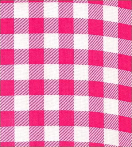 oilcloth by the yard large gingham magenta swatch