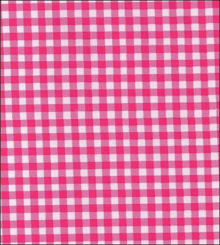 oilcloth by the yard gingham hot pink swatch