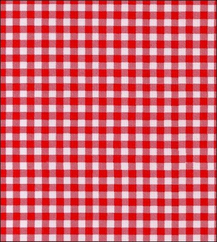 oilcloth by the yard gingham red swatch