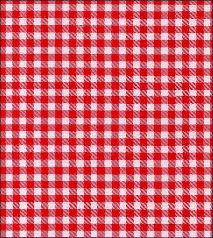 oilcloth by the yard gingham red swatch