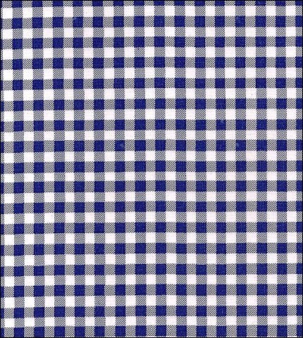 Navy Gingham Check oilcloth 