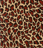 cheetah Leopard oilcloth fabric swatch