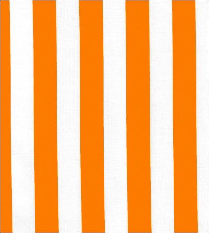 Orange stripe oilcloth swatch