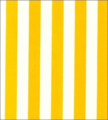 Cabana Stripe Yellow and white oilcloth